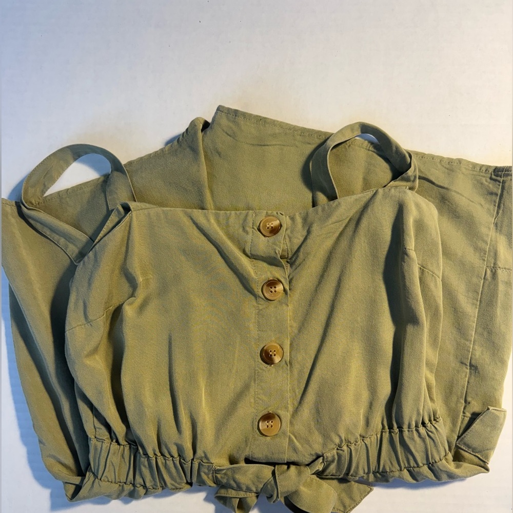 Bershka Green Romper, Size S - Picture 5 of 7